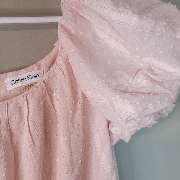 Calvin Klein Light Pink Midi Dress Size 8 - Picture 7 of 8